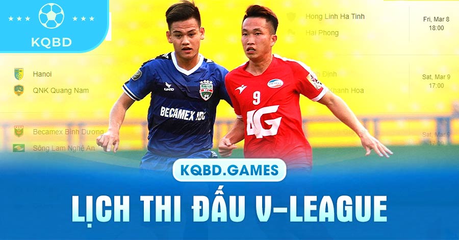 Lịch thi đấu V-league